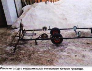 Oruga casera para una moto de nieve de una cinta transportadora Oruga de bricolaje de una cadena para una moto de nieve